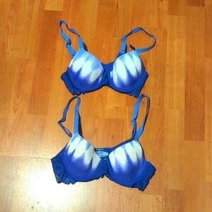 No Boundaries Purple Tie Dye Bras Lace Padded Adjustable Straps NEW